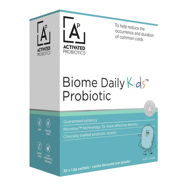 Biome Daily Kids Probiotic Vanilla Sachets 1.6g x 30 Pack