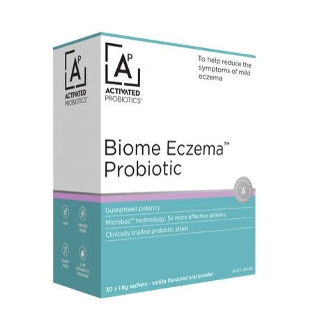 Biome Eczema Probiotic Vanilla Sachets 1.8g x 30 Pack